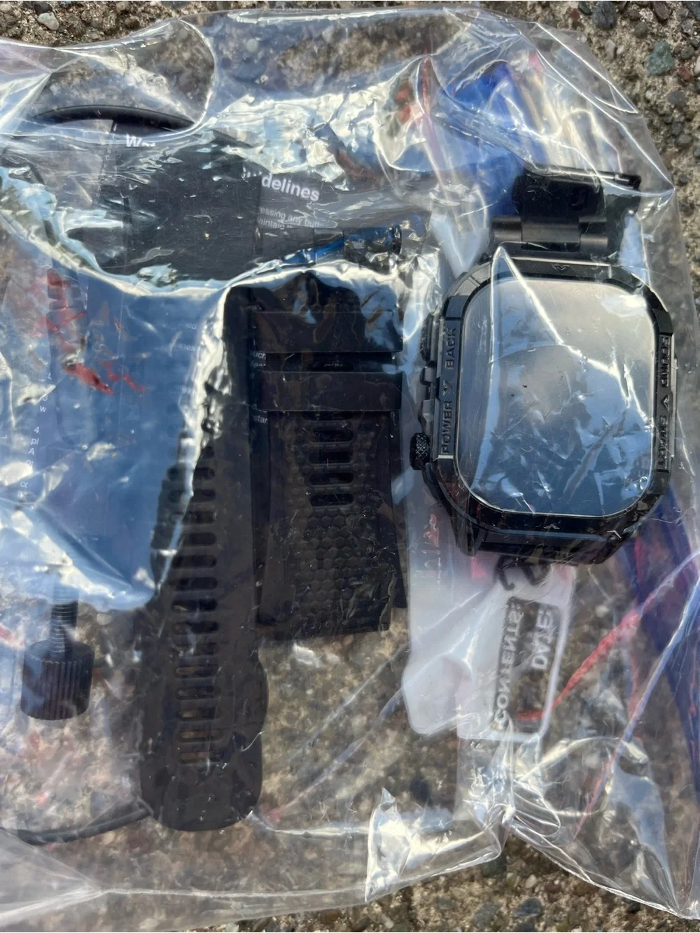 Echo AlphaGear Smartwatch - Black with Red Accents